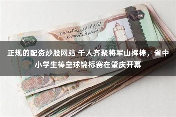 正规的配资炒股网站 千人齐聚将军山挥棒，省中小学生棒垒球锦标赛在肇庆开幕