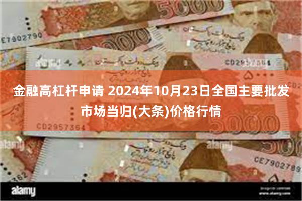 金融高杠杆申请 2024年10月23日全国主要批发市场当归(大条)价格行情