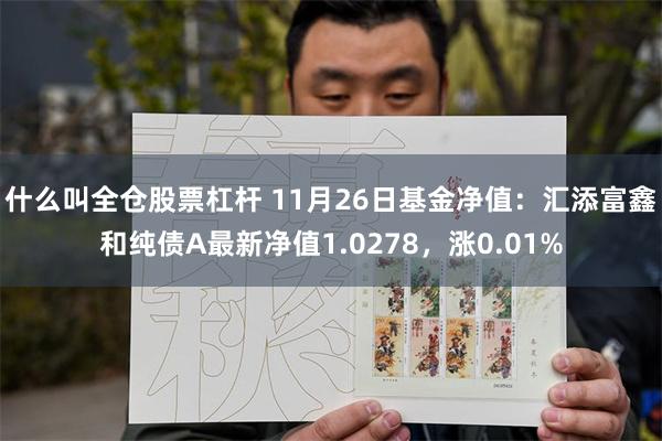 什么叫全仓股票杠杆 11月26日基金净值：汇添富鑫和纯债A最新净值1.0278，涨0.01%